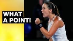 Watch GB’s Burrage wins brilliant rally during defeat by Gauff