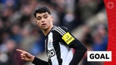 ‘Magnificent!’ Newcastle’s Miley equalises with brilliant strike
