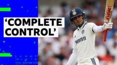 Gill marks first Test as India captain with brilliant century