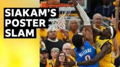No-look pass leads to emphatic dunk in NBA Finals