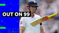 ‘Can you believe it!’ Brook out for 99