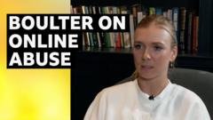 Boulter shares messages of ‘disgusting’ online abuse