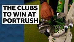 What clubs does an Open champion use at Royal Portrush?