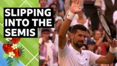 Djokovic overcomes slip just before match point in win over Cobolli